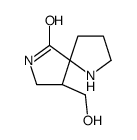 (5R,9R)-9-(Hydroxymethyl)-1,7-diazaspiro[4.4]nonan-6-one结构式