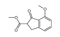 METHYL 7-METHOXY-1-OXO-2,3-DIHYDRO-1H-INDENE-2-CARBOXYLATE Structure