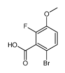 6-Bromo-2-fluoro-3-methoxybenzoic acid Structure