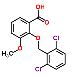 2-[(2,6-Dichlorobenzyl)oxy]-3-methoxybenzoic acid结构式
