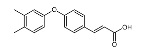 2-Propenoic acid, 3-[4-(3,4-dimethylphenoxy)phenyl]结构式