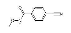 N-methoxy(p-cyano)benzamide结构式