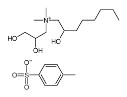 (2,3-dihydroxypropyl)(2-hydroxyoctyl)dimethylammonium toluene-p-sulphonate Structure