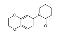 1-(2,3-dihydrobenzo[b][1,4]dioxin-6-yl)piperidin-2-one结构式