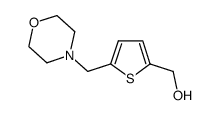 (5-Morpholin-4-ylmethyl-thiophen-2-yl)-methanol结构式