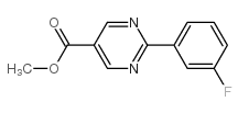 methyl 2-(3-fluorophenyl)pyrimidine-5-carboxylate结构式