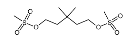 1,5-bis(mesyloxy)-3,3-dimethylpentane Structure