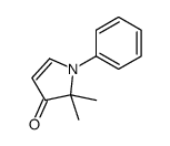 2,2-dimethyl-1-phenylpyrrol-3-one Structure