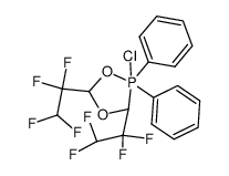 2-chloro-2,2-diphenyl-3,5-bis(1,1,2,2-tetrafluoroethyl)-1,4,2-dioxaphospholane Structure