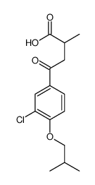4-[3-chloro-4-(2-methylpropoxy)phenyl]-2-methyl-4-oxobutanoic acid Structure