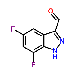 5,7-Difluoro-1H-indazole-3-carbaldehyde Structure