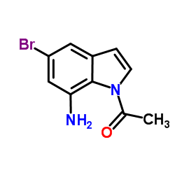 1-(7-Amino-5-bromo-1H-indol-1-yl)ethanone picture