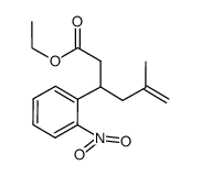 ethyl 5-methyl-3-(2-nitrophenyl)hex-5-enoate Structure