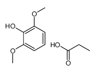 2,6-dimethoxyphenol,propanoic acid Structure