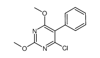 4-chloro-2,6-dimethoxy-5-phenylpyrimidine结构式