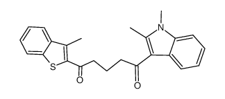 1-(1,2-dimethyl-1H-indol-3-yl)-5-(3-methyl-benzo[b]thiophen-2-yl)-pentane-1,5-dione Structure