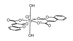 [Tb(coumarin-3-carboxylate)2(H2O)2Cl]结构式