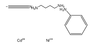 (1,4-diaminobutane)cadmium(II) tetracyanonickelate(II)-aniline (2/3) Structure