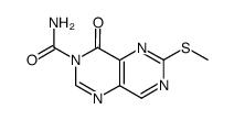 6-methylsulfanyl-4-oxo-4H-pyrimido[5,4-d]pyrimidine-3-carboxylic acid amide Structure
