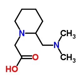 {2-[(Dimethylamino)methyl]-1-piperidinyl}acetic acid结构式