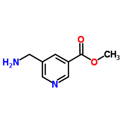 5-氨甲基吡啶-3-羧酸甲酯结构式