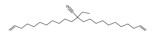 2-ethyl-2-(undec-10-enyl)tridec-12-enenitrile结构式
