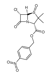 p-nitrobenzyl 6α-chloropenicillinate 1β-oxide Structure