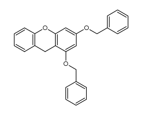 1,3-bis(benzyloxy)-9H-xanthene结构式