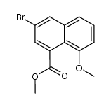 3-bromo-8-methoxy-[1]naphthoic acid methyl ester结构式