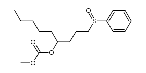 methyl (1-(phenylsulfinyl)nonan-4-yl) carbonate结构式