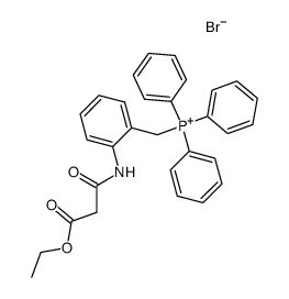 triphenyl((ethyl(2-carbamoyl)acetate)-2-benzyl)phosphonium bromide Structure