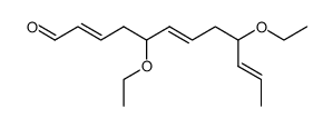 optically inactive 5,9-diethoxy-dodeca-2t(-),6t(-),10t(-)-trienal Structure