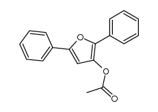 acetic acid-(2,5-diphenyl-[3]furyl ester)结构式