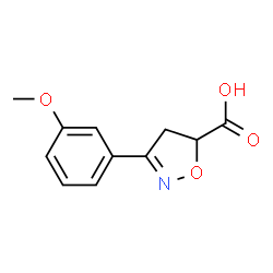 3-(3-methoxyphenyl)-4,5-dihydroisoxazole-5-carboxylic acid picture