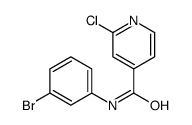 N-(3-溴苯基)-2-氯吡啶-4-甲酰胺结构式