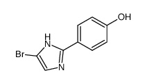 4-Bromo-2-(4-hydroxyphenyl)imidazole Structure