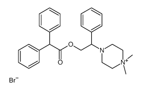 Acetic acid, diphenyl-, beta-(4-methyl-1-piperazinyl)phenethyl ester,methobromide picture