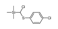 [chloro-(4-chlorophenyl)sulfanylmethyl]-trimethylsilane Structure