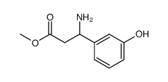 methyl 3-amino-3-(3-hydroxyphenyl)propanoate结构式