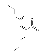 (Z)-ethyl 3-nitrohept-2-enoate结构式