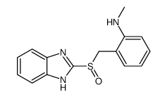 2-(1H-benzimidazol-2-ylsulfinylmethyl)-N-methylaniline Structure