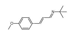 (E)-N-((E)-3-(4-methoxyphenyl)allylidene)-2-methylpropan-2-amine结构式