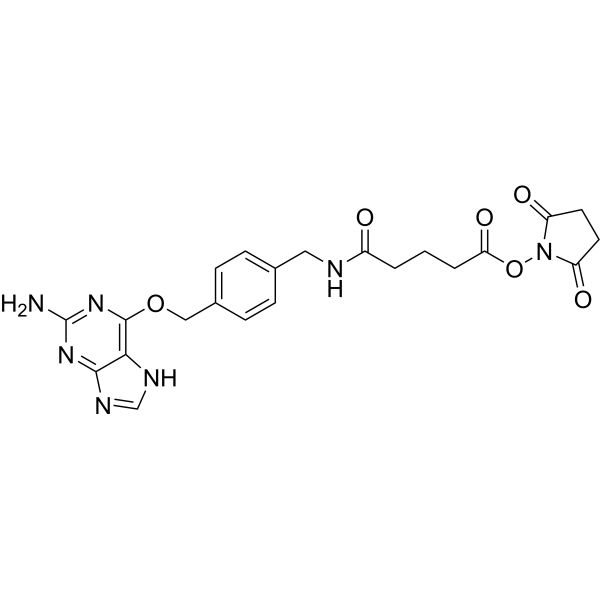 2-Aminopurine-O-Ph-NHCO-C3-NHS ester Structure