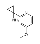 1-(4-methoxypyridin-2-yl)cyclopropan-1-amine结构式