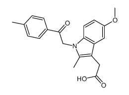 1-(4-Methylphenacyl)-2-methyl-5-methoxyindol-3-ylacetic acid结构式