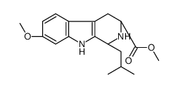 (1S,3s)甲基 1-异丁基-7-甲氧基-2,3,4,9-四氢-1H-吡啶并[3,4-b]吲哚-3-羧酸结构式