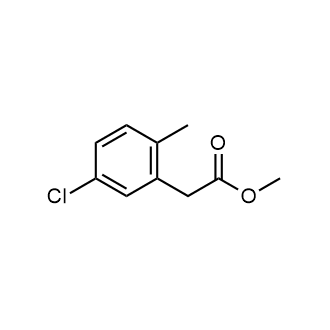 Methyl 2-(5-chloro-2-methylphenyl)acetate Structure