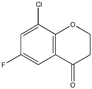 8-CHLORO-6-FLUOROCHROMAN-4-ONE Structure