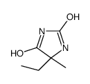 (5R)-5-Ethyl-5-methyl-2,4-imidazolidinedione结构式