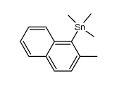 trimethyl{2-(methyl)naphth-1-yl}stannane Structure